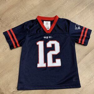 NFL Team Apparel New England Patriots Tom Brady #12 Jersey Toddler 4T Kids Child